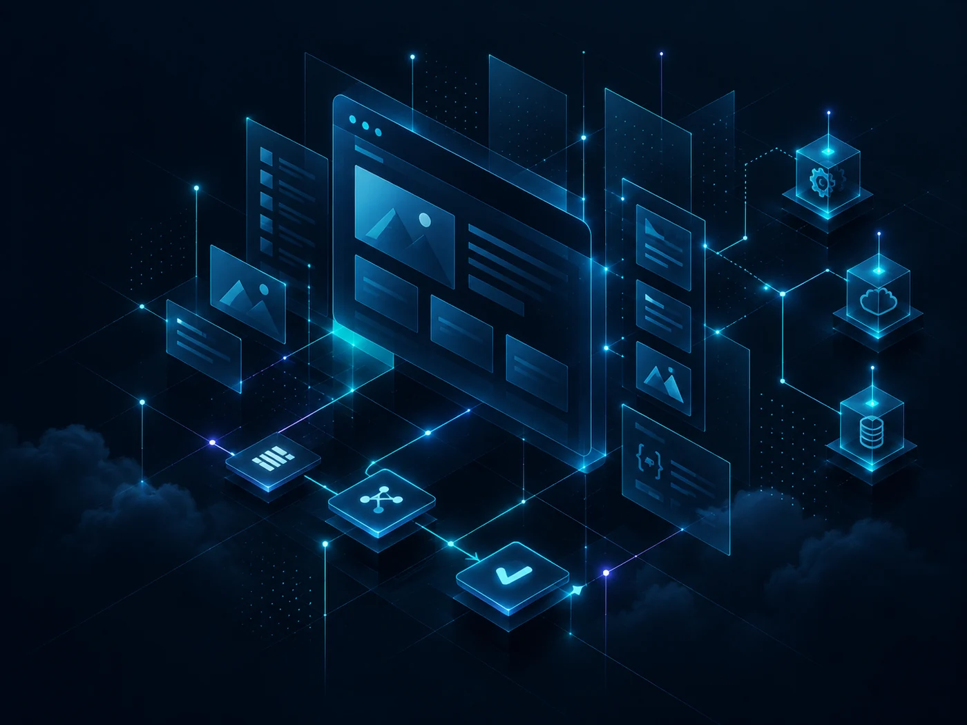 Abstract web development, API and automation architecture